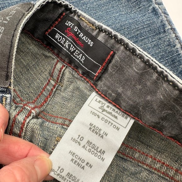 Levi's Little Boys Denim Jeans 10 Reg Adjustable Waistband Pants Workwear EO - Picture 4 of 4